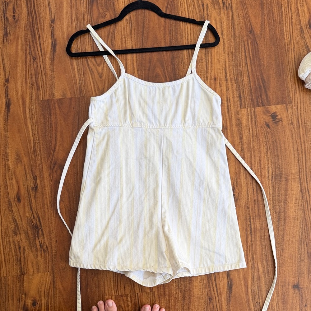 Urban Outfitters Cream Jumpsuit